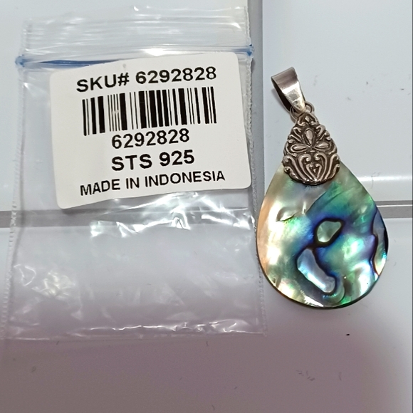 Abalone Shell Pendant in Sterling Silver - Picture 2 of 4